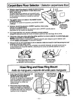 Предварительный просмотр 11 страницы Panasonic Quickdraw MC-V5746 Operating Instructions Manual