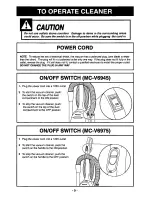 Предварительный просмотр 9 страницы Panasonic QuickDraw MC-V6945 Operating Instructions Manual