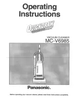 Panasonic QuickDraw MC-V6985 Operating Instructions Manual предпросмотр