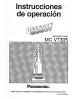 Предварительный просмотр 21 страницы Panasonic Quickdraw MC-V7305 Operating Instructions Manual