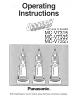 Preview for 1 page of Panasonic QuickDraw MC-V7315 Operating Instructions Manual