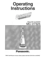 Panasonic QuickDraw MC-V7325 Operating Instructions Manual предпросмотр