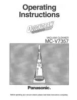 Preview for 1 page of Panasonic QuickDraw MC-V7357 Operating Instructions Manual