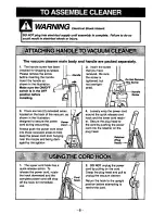 Preview for 6 page of Panasonic QuickDraw MC-V7357 Operating Instructions Manual