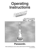 Panasonic QuickDraw MC-V7367 Operating Instructions Manual предпросмотр