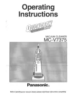 Panasonic QuickDraw MC-V7375 Operating Instructions Manual предпросмотр