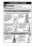 Предварительный просмотр 6 страницы Panasonic QuickDraw MC-V7375 Operating Instructions Manual