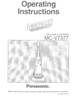 Предварительный просмотр 1 страницы Panasonic Quickdraw MC-V7377 Operating Instructions Manual