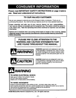 Предварительный просмотр 2 страницы Panasonic Quickdraw MC-V7377 Operating Instructions Manual