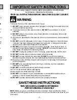 Предварительный просмотр 5 страницы Panasonic Quickdraw MC-V7522 Operating Instructions Manual