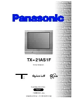 Preview for 1 page of Panasonic QuintrixF TX-21AS1F Operating Instructions Manual