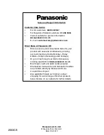 Preview for 48 page of Panasonic QuintrixF TX-28PK2 Operating Instructions Manual