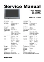 Panasonic QuintrixF TX-28PK20D Service Manual preview