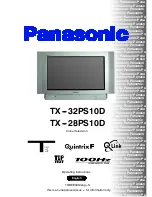 Panasonic QuintrixF TX-28PS10D Operating Instructions Manual предпросмотр