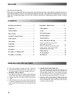 Preview for 2 page of Panasonic QuintrixF TX-29AL10P Operating Instructions Manual