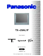 Panasonic QuintrixF TX-29AL1F Operating Instructions Manual preview