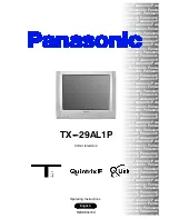 Предварительный просмотр 1 страницы Panasonic QuintrixF TX-29AL1P Operating Instructions Manual