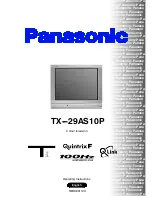 Panasonic QuintrixF TX-29AS10P Operating Instructions Manual preview