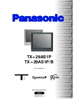 Panasonic QuintrixF TX-29AS1P Operating Instructions Manual предпросмотр