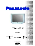 Panasonic QuintrixF TX-29PS1F Operating Instructions Manual предпросмотр