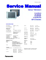 Panasonic QuintrixF TX-29PS2D Service Manual preview