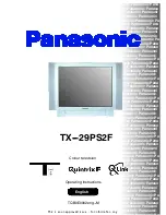 Предварительный просмотр 1 страницы Panasonic QuintrixF TX-29PS2F Operating Instructions Manual