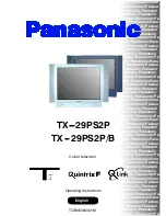 Panasonic QuintrixF TX-29PS2P Operating Instructions Manual предпросмотр