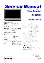 Предварительный просмотр 1 страницы Panasonic QuintrixF TX-32PK1 Service Manual