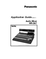 Preview for 1 page of Panasonic Ramsa WR-DA7 mkII Application Manual