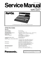 Panasonic Ramsa WR-DA7 mkII Service Manual preview