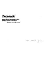 Preview for 14 page of Panasonic Ramsa WX-RP110 Operating Instructions Manual