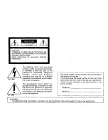 Preview for 2 page of Panasonic Ramsa WX-RP410 Operating Instructions Manual