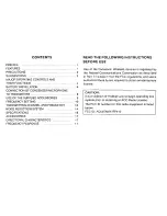 Preview for 3 page of Panasonic Ramsa WX-RP410 Operating Instructions Manual