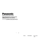 Предварительный просмотр 8 страницы Panasonic Ramsa WX-RP800 Operaing Instructions