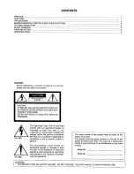 Preview for 2 page of Panasonic Ramsa WX-RP900 Operating Instructions Manual