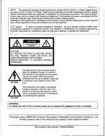 Preview for 2 page of Panasonic Ramsa WZ-AD96 Operating Instructions Manual