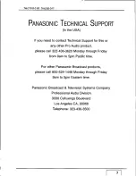 Preview for 6 page of Panasonic Ramsa WZ-AD96 Operating Instructions Manual