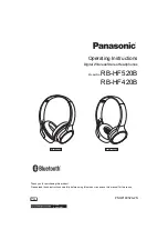 Panasonic RB-HF420B Operating Instructions Manual preview