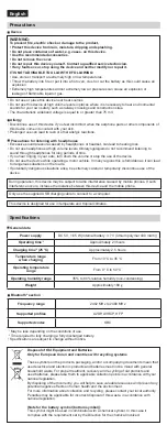 Предварительный просмотр 6 страницы Panasonic RB-HX220B User Manual