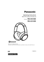 Preview for 1 page of Panasonic RB-M300B Operating Instructions Manual