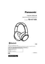 Panasonic RB-M700 Owner'S Manual preview