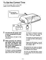 Preview for 8 page of Panasonic RC-6088 Operating Instructions Manual