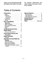 Preview for 2 page of Panasonic RC-6099 Operating Instructions Manual