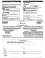 Предварительный просмотр 4 страницы Panasonic RC-6288 Operating Instructions