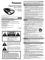 Предварительный просмотр 1 страницы Panasonic RC-7150 Operating Instructions