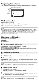 Preview for 3 page of Panasonic RC-800 User Manual