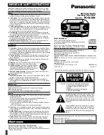 Panasonic RC-CD300 Operating Instructions Manual preview