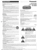 Preview for 1 page of Panasonic RC-CD500 Operating Instructins