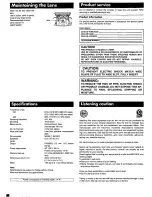 Preview for 8 page of Panasonic RC-CD500 Operating Instructins