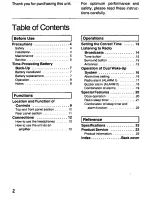 Preview for 2 page of Panasonic RC-X230 Operating Instructions Manual